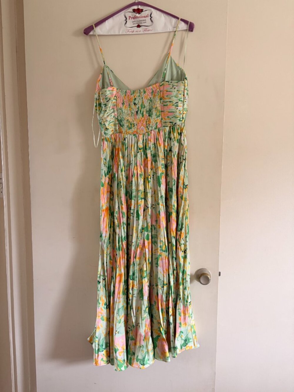 ASTR the Label Maeve Dress - Light Green Floral - Picture 5 of 6